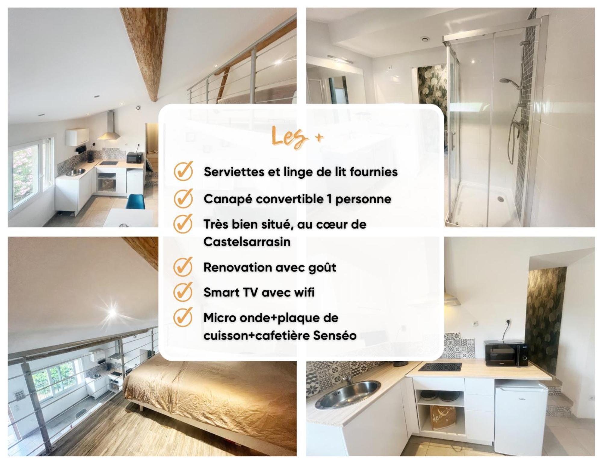 Apartamento A Deux Pas Des Peniches Castelsarrasin Exterior foto